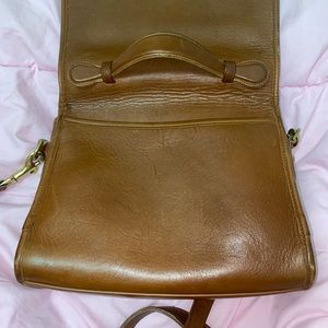 Brown leather Coach bag